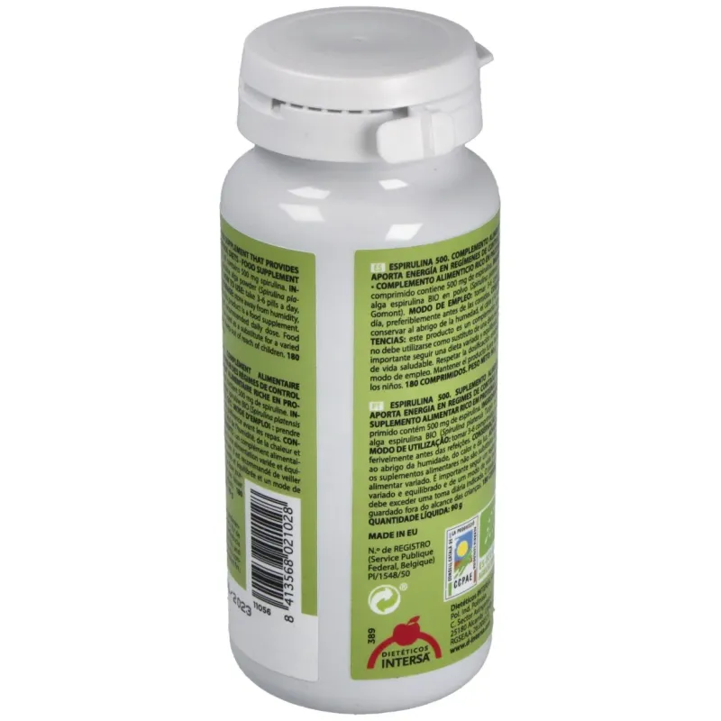 Dieteticos intersa espirulina 180comp | Farmacia Barata