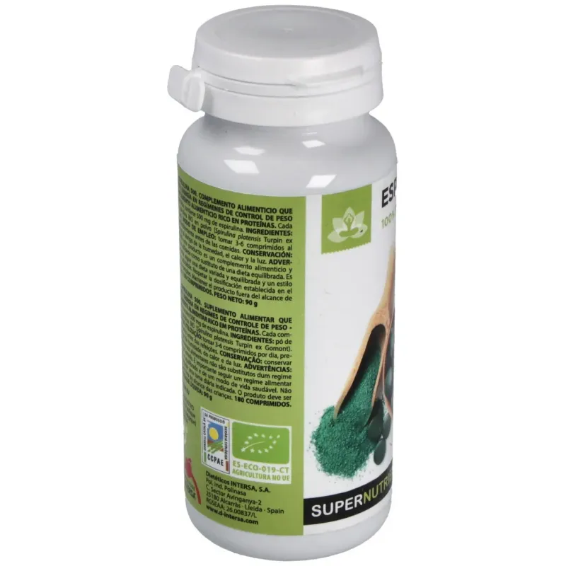 Dieteticos intersa espirulina 180comp | Farmacia Barata
