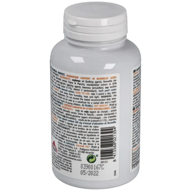 Intersa boswelia protect 500mg 45 perlas | Farmacia Barata