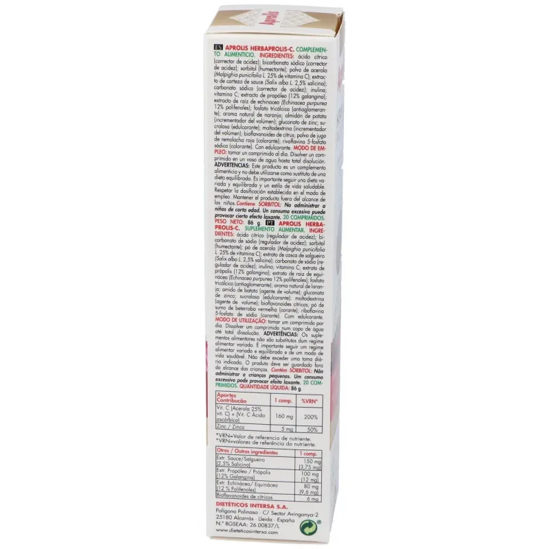 Aprolis herbaprolis c 20 comp intersa | Farmacia Barata