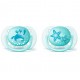 Avent Chuete Ultra Soft Azul 0-6 m, 2 Uds.