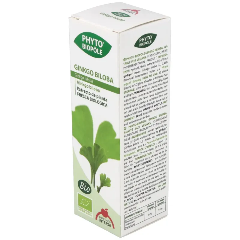 Phyto-bipole bio ginkgo biloba 50ml. | Farmacia Barata