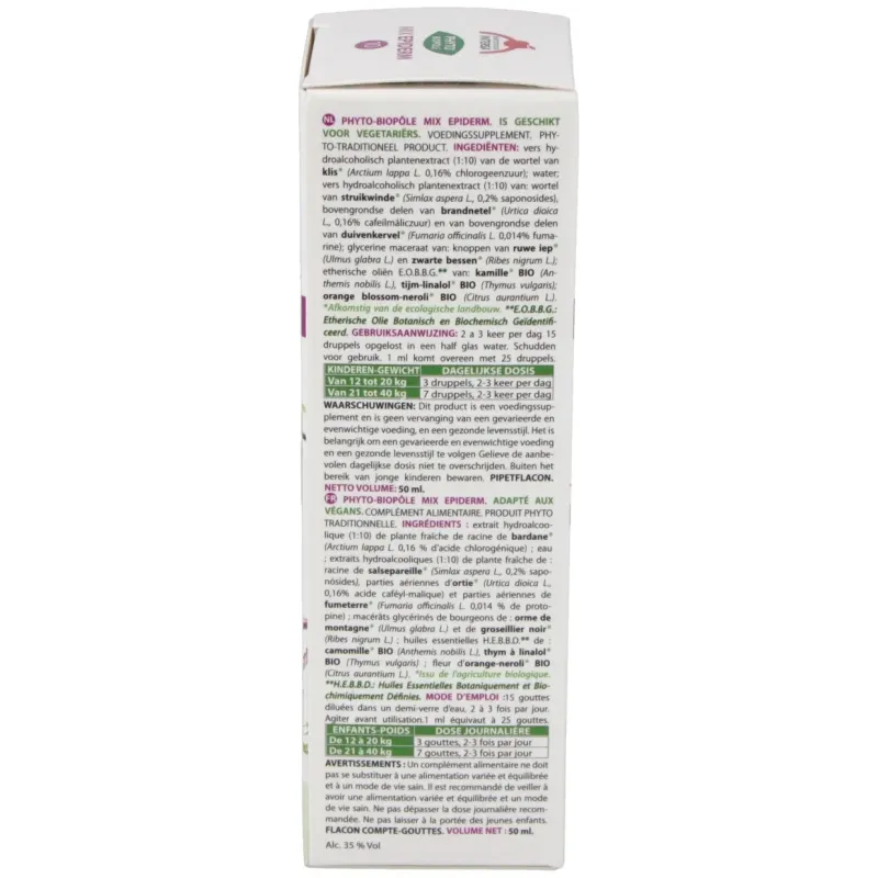 Intersa phytobiopole mix nº 10 epiderm bio 50ml | Farmacia Barata