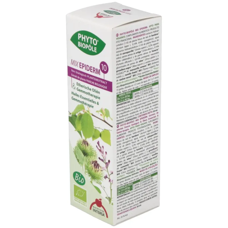 Intersa phytobiopole mix nº 10 epiderm bio 50ml | Farmacia Barata