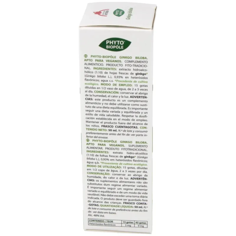 Phyto-bipole bio ginkgo biloba 50ml. | Farmacia Barata