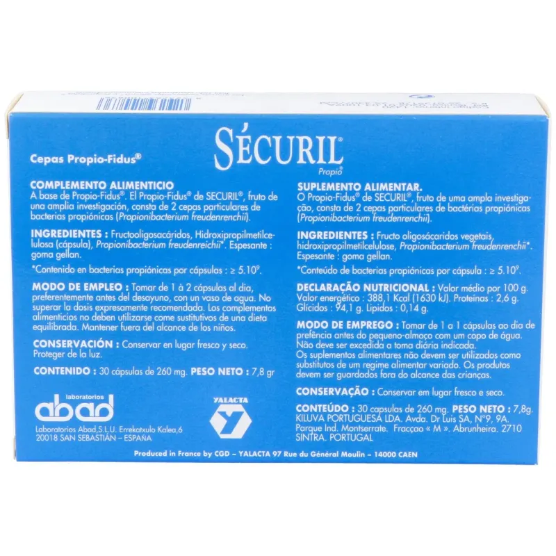 Securil 30 cápsulas | Farmacia Barata