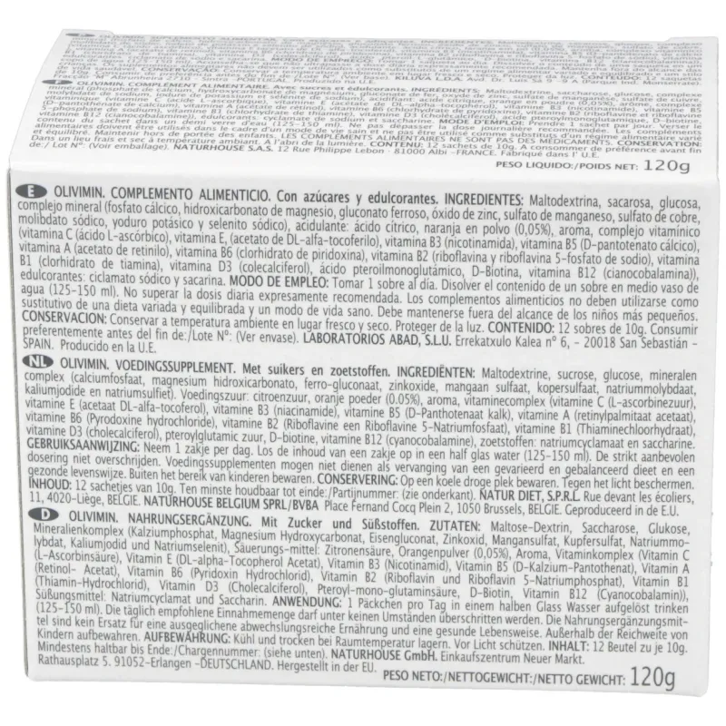 Olivimin vit+mine (iroviton) 12sbrs | Farmacia Barata Olivimin vit+mine (iroviton) 12sbrs | Farmacia Barata