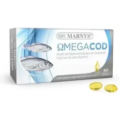 Marnys omegacod aceite de hígado de bacalao con vitamina e 60 c