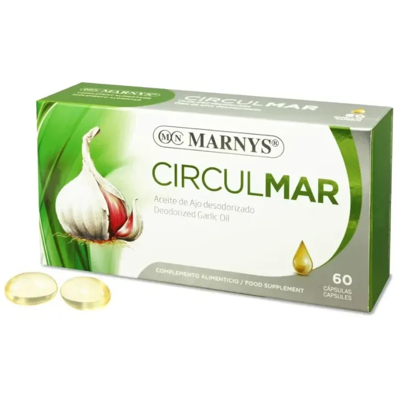 Marnys circulmar aceite de ajo 60 cáps | Farmacia Barata