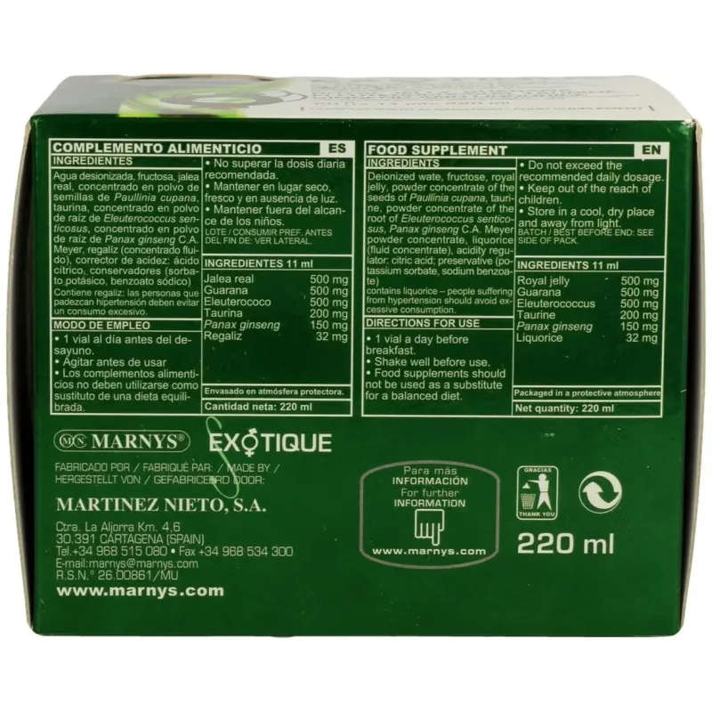 Marnys exotique 20x11ml | Farmacia Barata Marnys exotique 20x11ml | Farmacia Barata