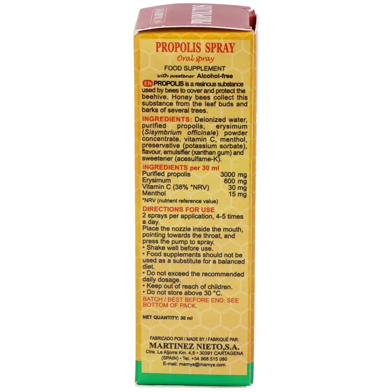 Marnys spray propoleo erisimo 30ml | Farmacia Barata