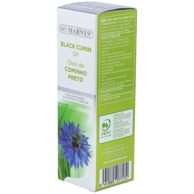 Marnys aceite puro comino negro 50ml | Farmacia Barata