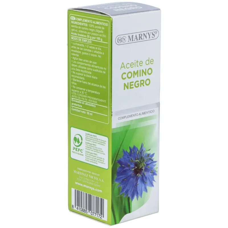 Marnys aceite puro comino negro 50ml | Farmacia Barata