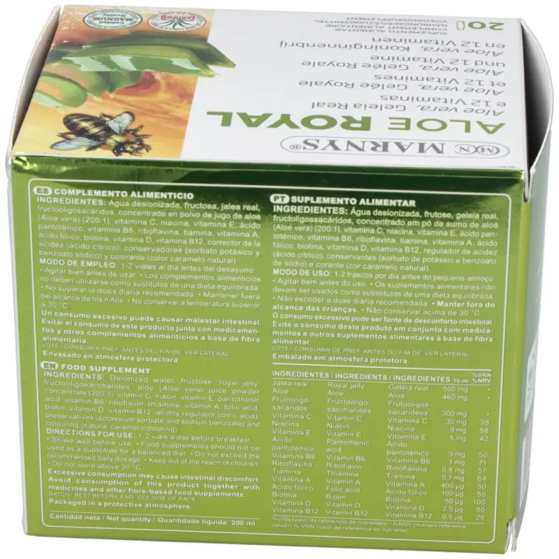 Marnys aloe royal 20 viales | Farmacia Barata