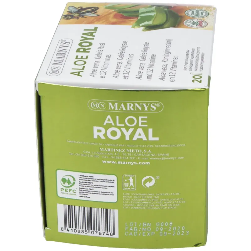 Marnys aloe royal 20 viales | Farmacia Barata