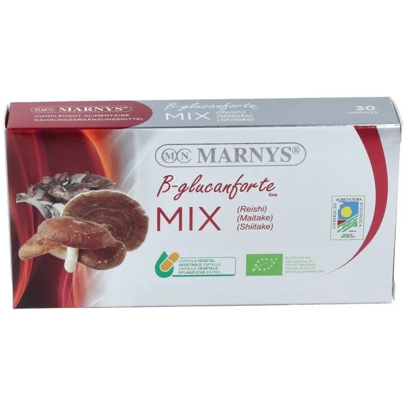 Marnys beta-glucanforte mix setas 30caps | Farmacia Barata