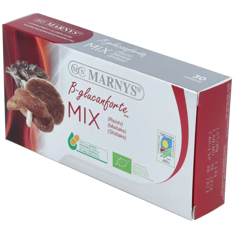 Marnys beta-glucanforte mix setas 30caps | Farmacia Barata