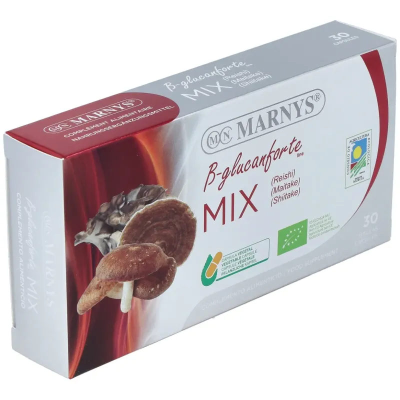 Marnys beta-glucanforte mix setas 30caps | Farmacia Barata