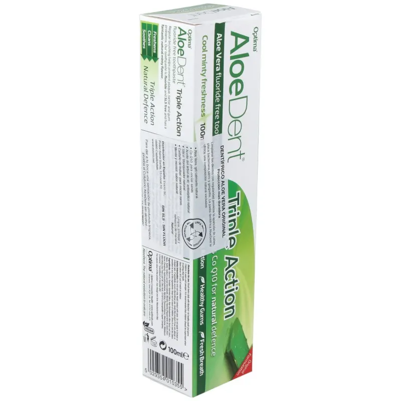 Aloedent aloe vera triple accion dentifrico 100ml. | Farmacia Barata