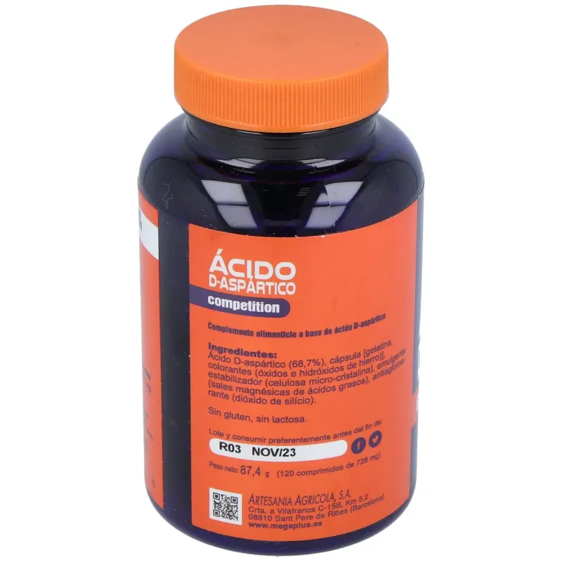 Megaplus ácido d-aspartico 120comp | Farmacia Barata Megaplus ácido d-aspartico 120comp | Farmacia Barata