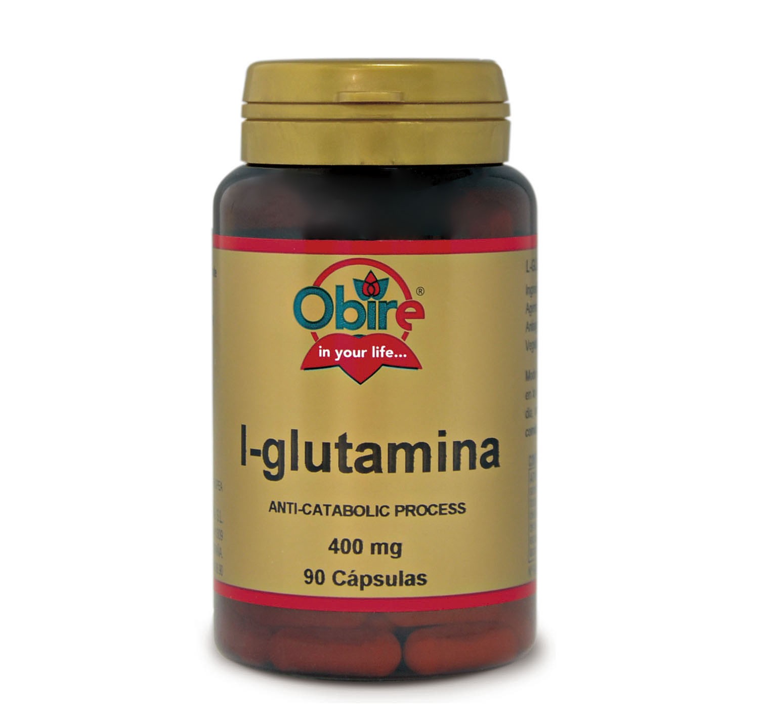 OBIRE L-GLUTAMINA 400 MG. 90 C-PSULAS