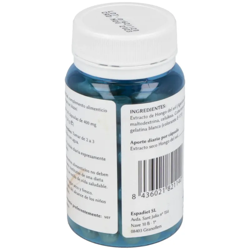Espadiet hongo del sol 100mg 60caps | Farmacia Barata