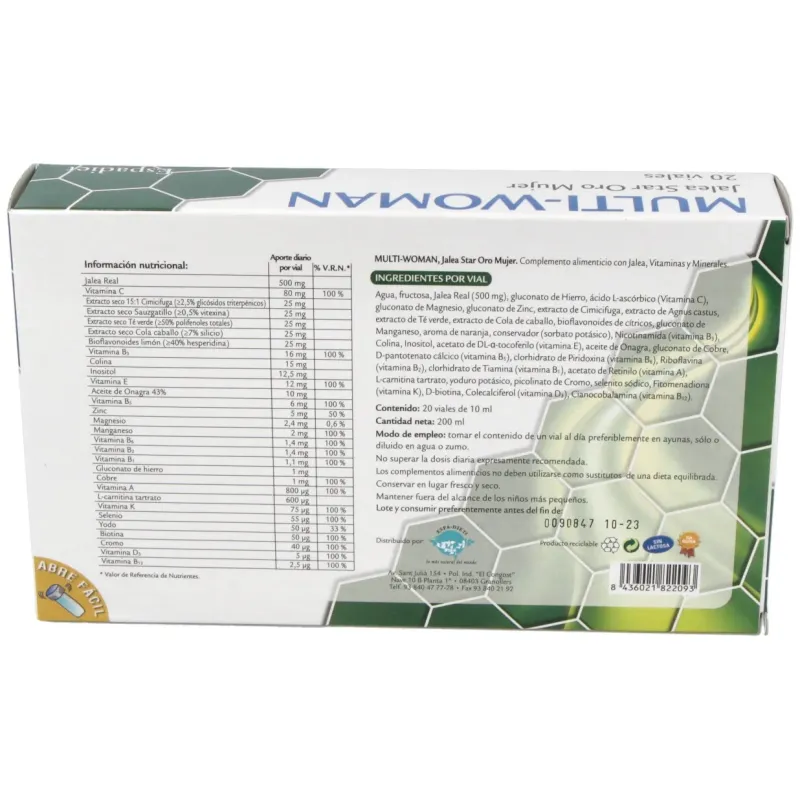 Espadiet jalea real multiwoman fructosa 20uds | Farmacia Barata Espadiet jalea real multiwoman fructosa 20uds | Farmacia Barata