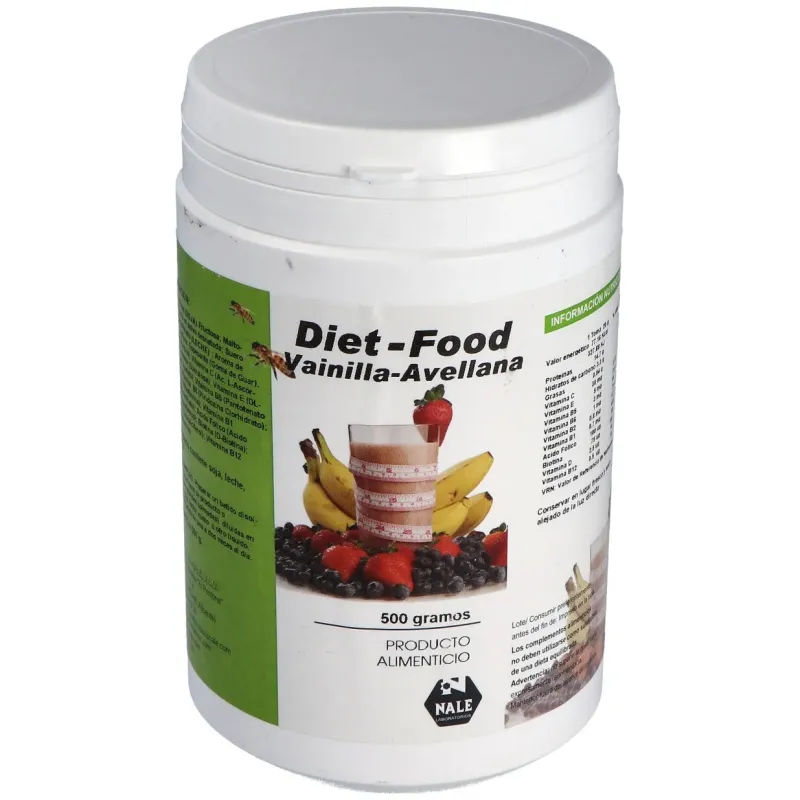 Diet food batido vainilla y avellana 500gr | Farmacia Barata