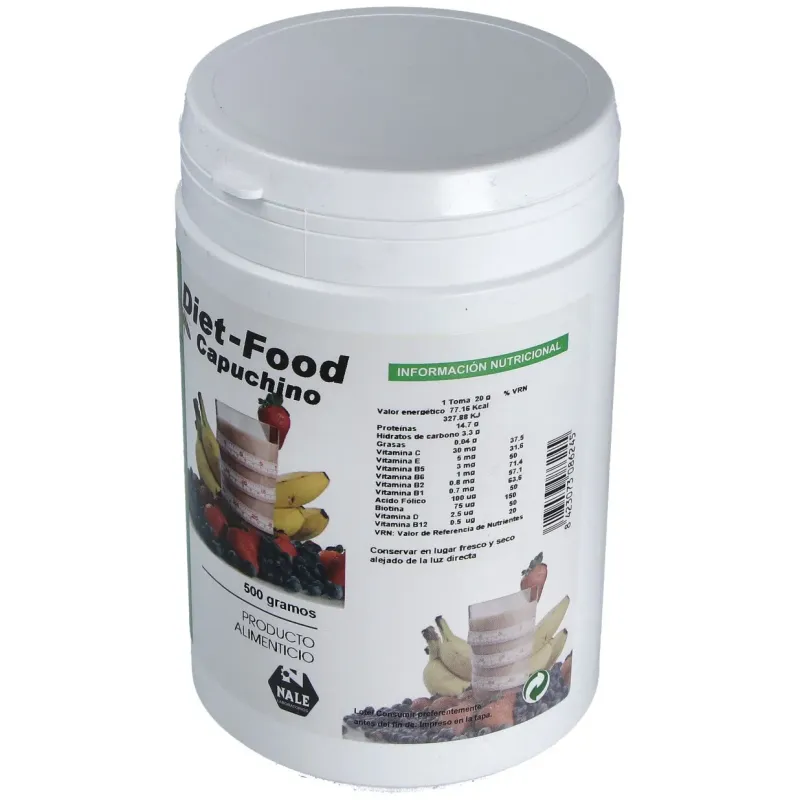 Diet food batido sabor capuccino 500gr | Farmacia Barata