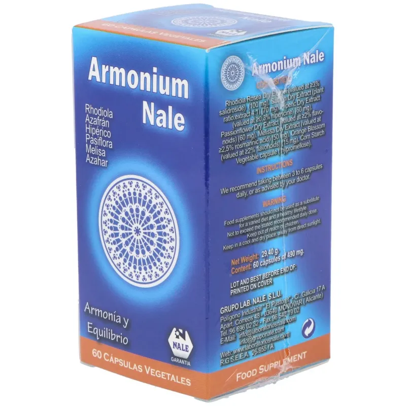 Nale armonium 60caps | Farmacia Barata Nale armonium 60caps | Farmacia Barata