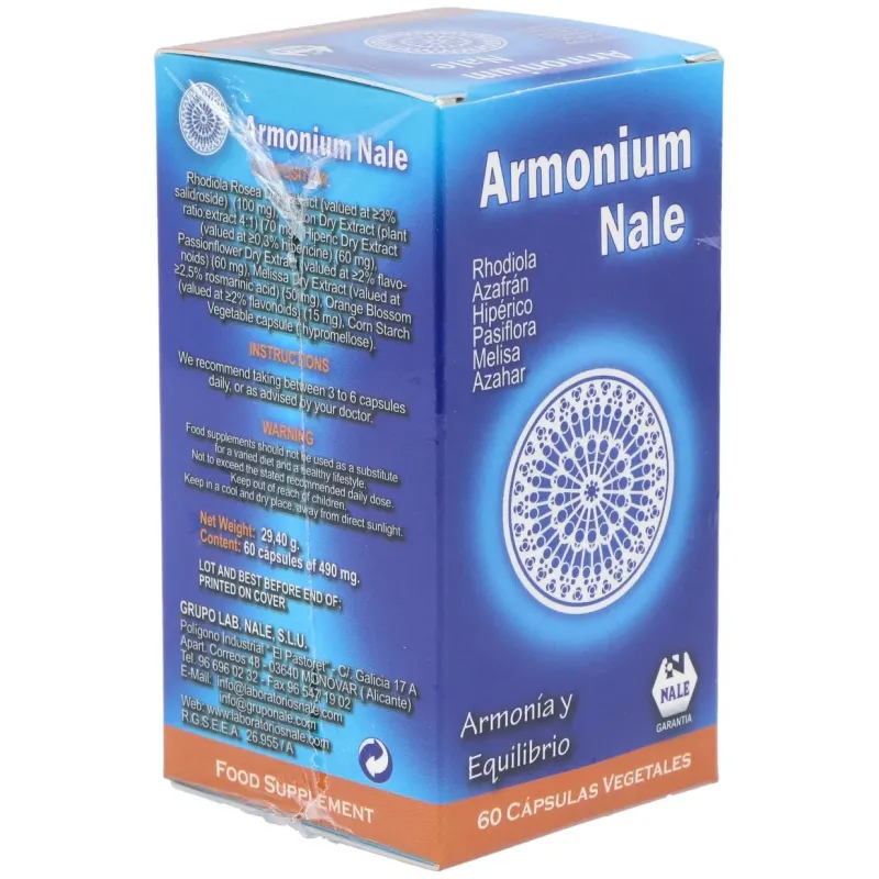 Nale armonium 60caps | Farmacia Barata Nale armonium 60caps | Farmacia Barata