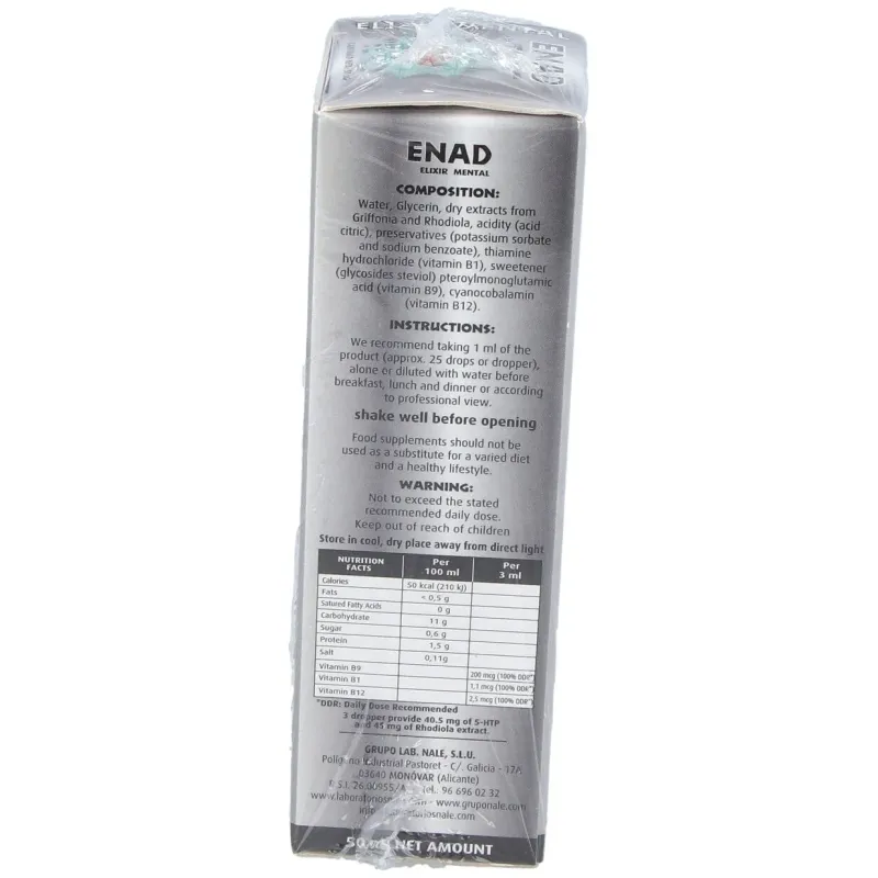 Nale enad elixir mental 50ml | Farmacia Barata Nale enad elixir mental 50ml | Farmacia Barata