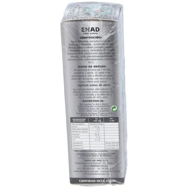 Nale enad elixir mental 50ml | Farmacia Barata Nale enad elixir mental 50ml | Farmacia Barata