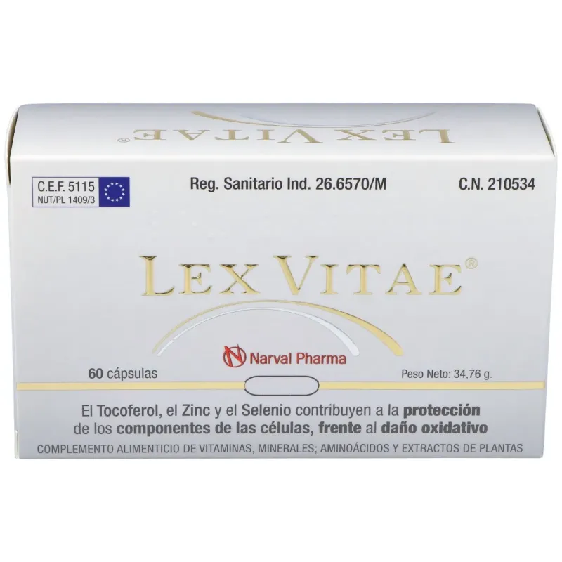 Lex vitae (uso interno) blister 60cap. | Farmacia Barata