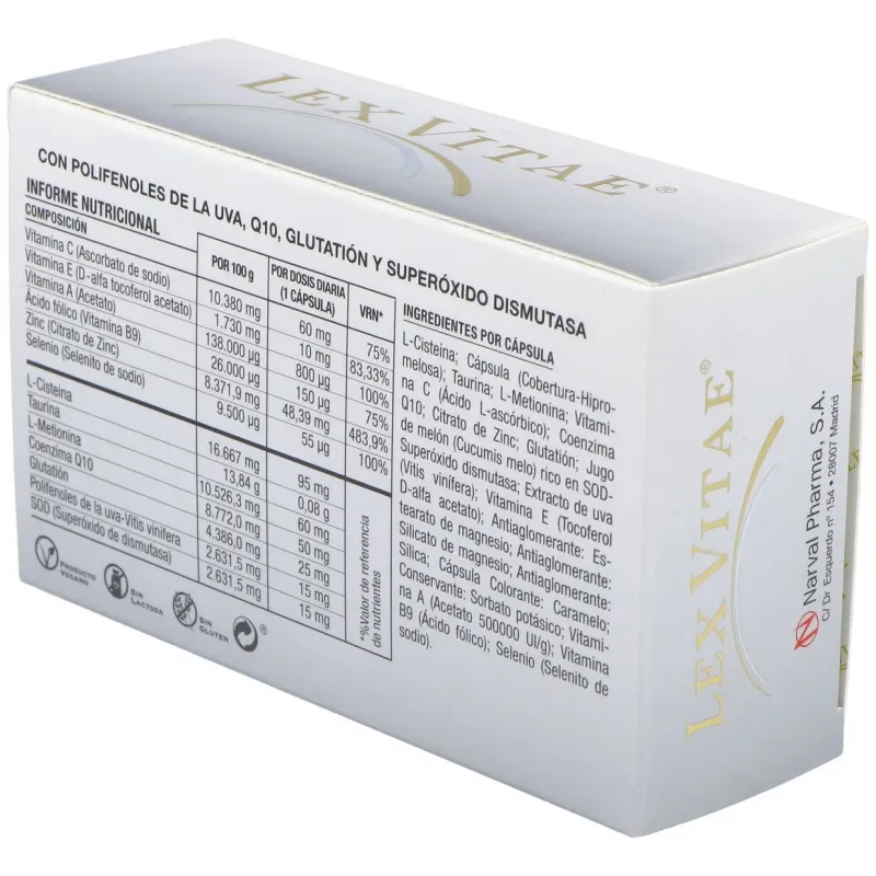 Lex vitae (uso interno) blister 60cap. | Farmacia Barata
