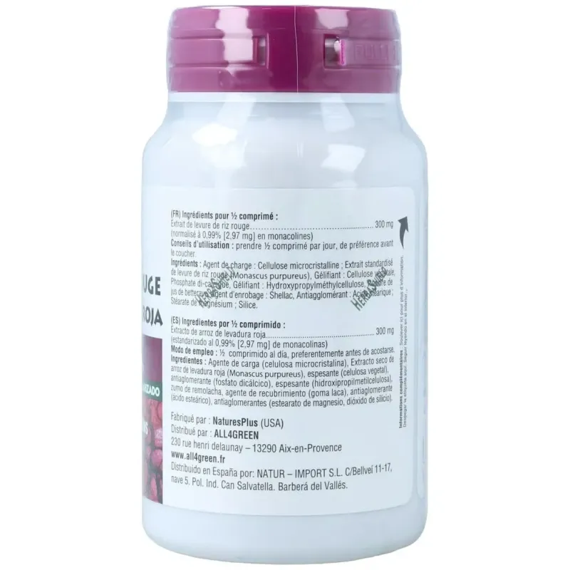 Natures plus levadura arroz roja 30comp | Farmacia Barata Natures plus levadura arroz roja 30comp | Farmacia Barata