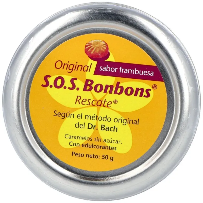 Sos flores de bach bombons caramelos lata 50gr. | Farmacia Barata