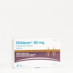Orlidunn 60mg, genérico de Orlistat , 84 cápsulas.