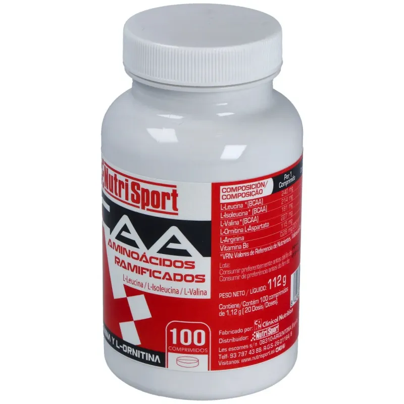 Nutrisport aminoácidos ramificados 100 comprimidos | Farmacia Barata Nutrisport aminoácidos ramificados 100 comprimidos | Farmacia Barata