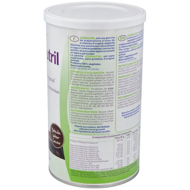 Nutergia vegenutril bebida de cacao tarro de 300g | Farmacia Barata Nutergia vegenutril bebida de cacao tarro de 300g | Farmacia Barata