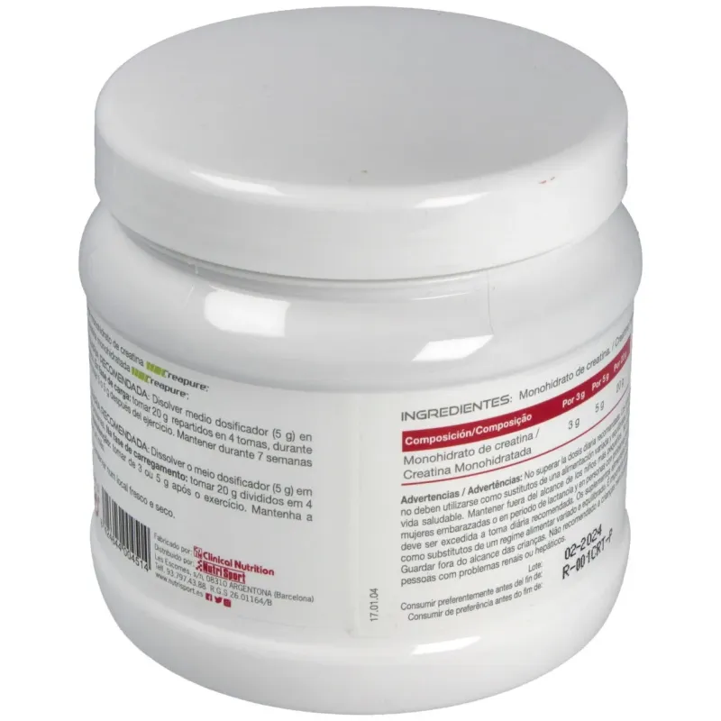 Nutrisport creatina monohidrato creatina polvo 400g | Farmacia Barata