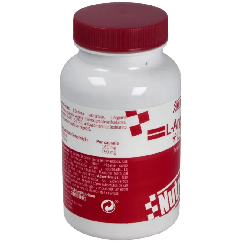 Nutrisport l-arginina + l-ornitina 100 caps 500mg | Farmacia Barata