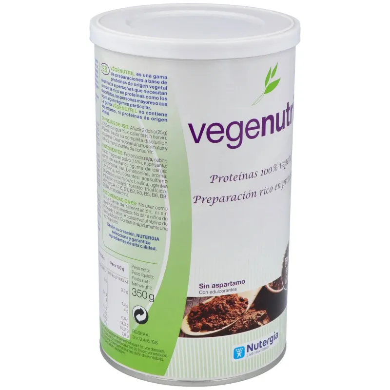 Nutergia vegenutril bebida de cacao tarro de 300g | Farmacia Barata Nutergia vegenutril bebida de cacao tarro de 300g | Farmacia Barata