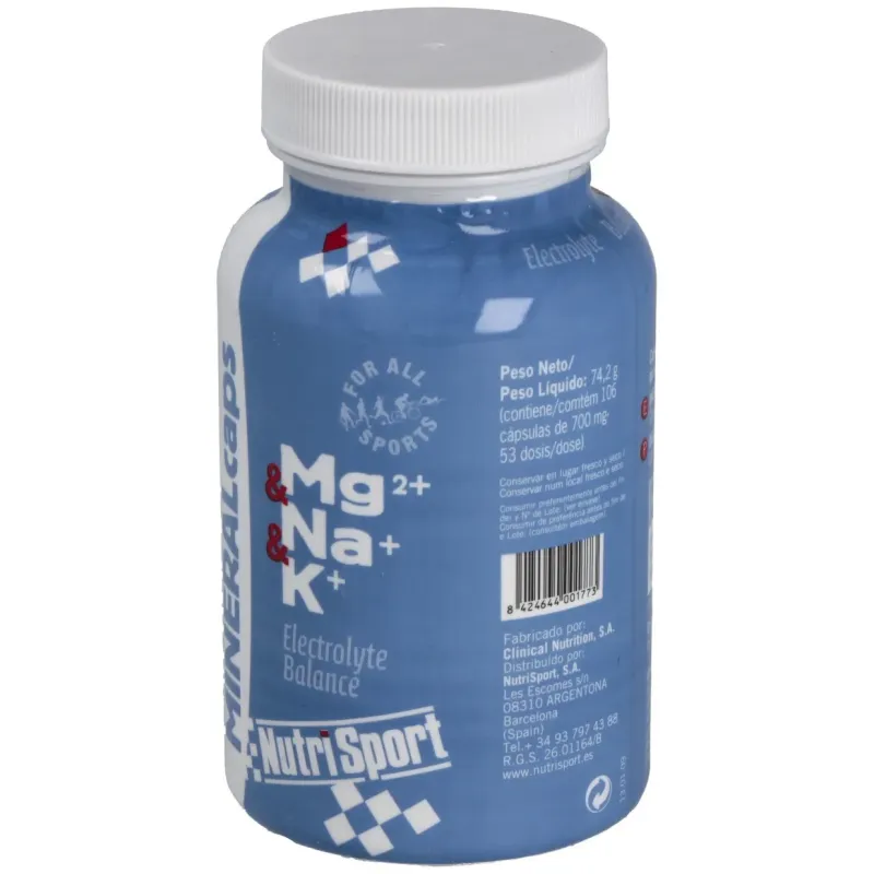 Nutrisport mineralcaps 106 capsulas | Farmacia Barata