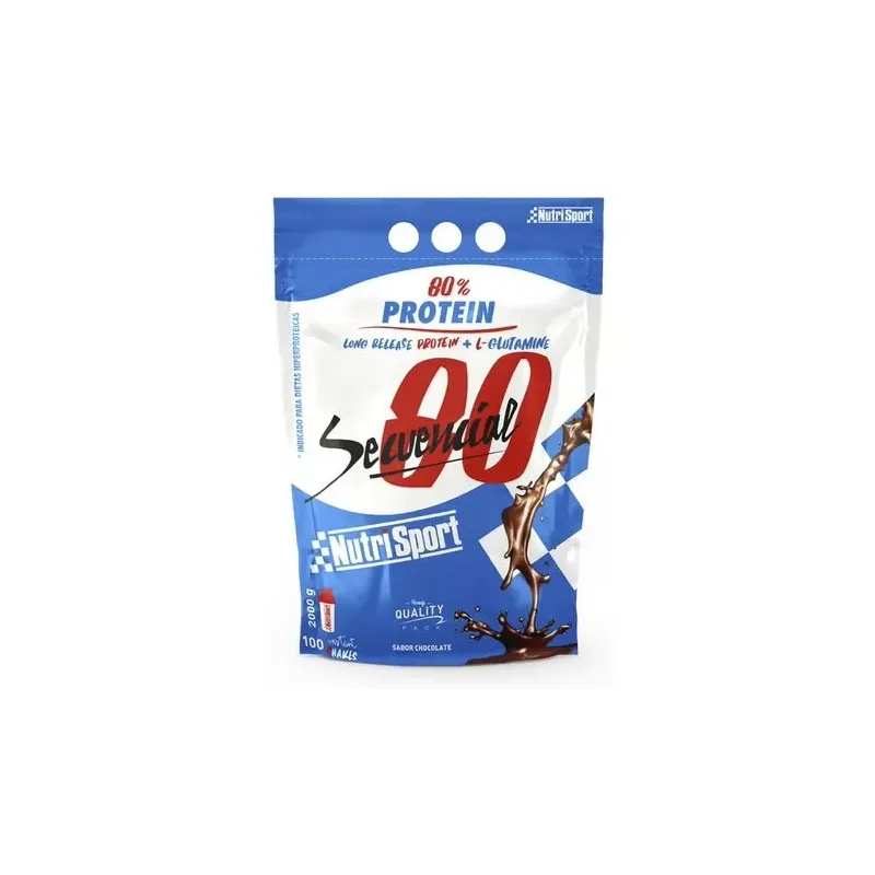 Nutrisport secuencial 80 chocolate 2000g | Farmacia Barata