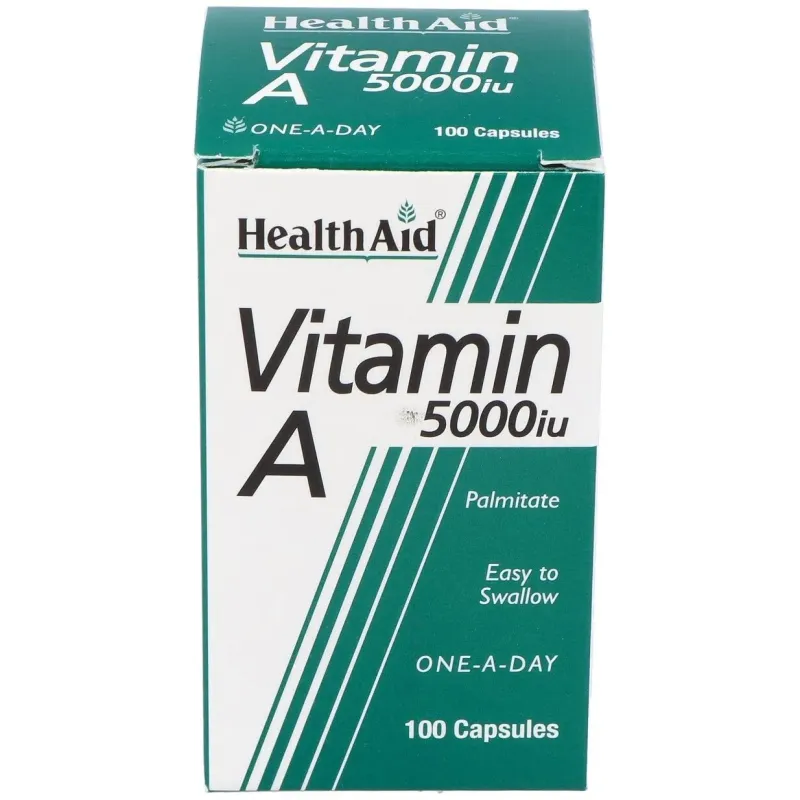 Vit a 5000ui con vit d 400ui 100cap. health aid | Farmacia Barata