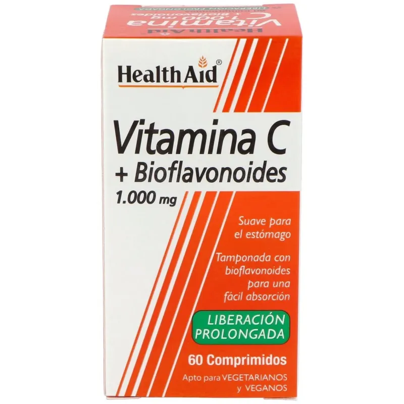 Vit c + bioflavonoides 60comp. health aid | Farmacia Barata Vit c + bioflavonoides 60comp. health aid | Farmacia Barata