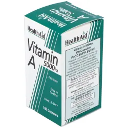 Vit a 5000ui con vit d 400ui 100cap. health aid | Farmacia Barata