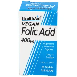 Acido folico 90comp. health aid | Farmacia Barata