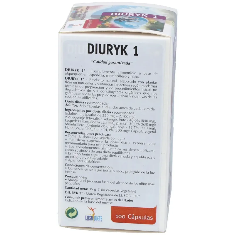 Lusodiete diurik 1 100caps | Farmacia Barata